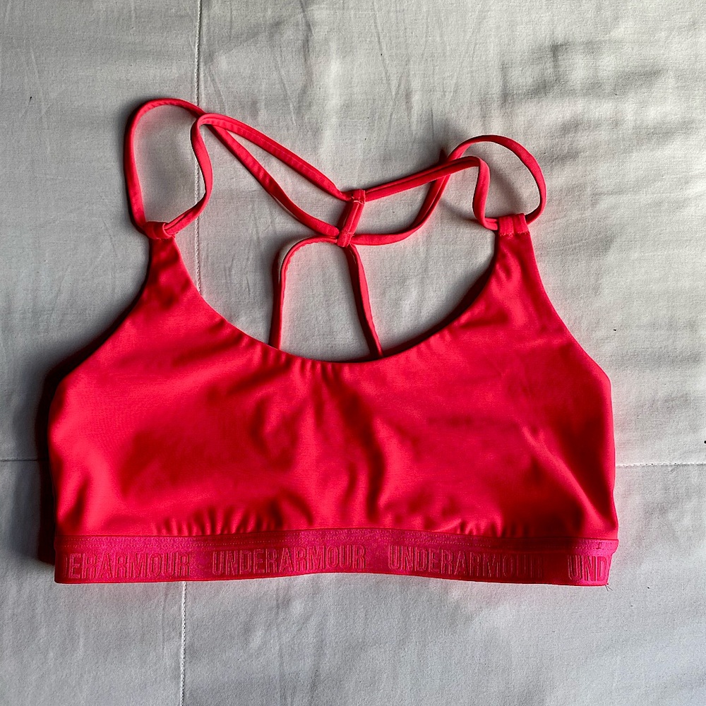 NEIN PINK UNDER ARMOUR SPORTS BRA. WORN ONCE.